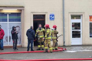 Pożar przy ul. Zwycięstwa w Koszalinie