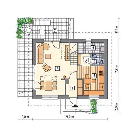 Dom do 70m2 bez pozwolenia - zdjęcia. Zobacz najlepsze projekty z kolekcji Muratora