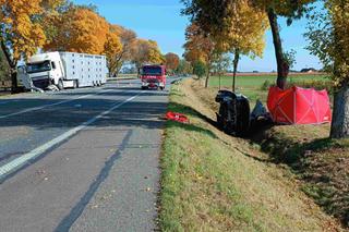 Potworny wypadek na DK2 pod Siedlcami. 61-latek zginął przez wersalkę?