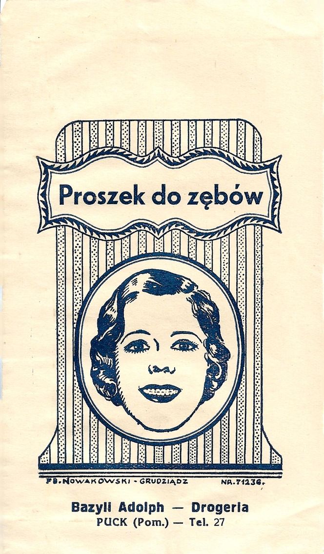 Torebka proszek do zębów 