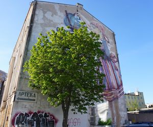 Mural Dziewczynka z konewką