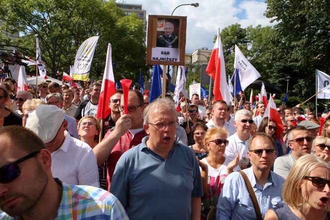 Protest KOD przeciwko zmianom w sądownictwie