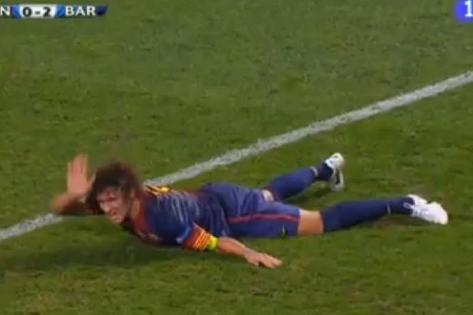 Carles Puyol, złamana ręka