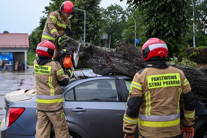  Skutki nawałnic na południu Polski.