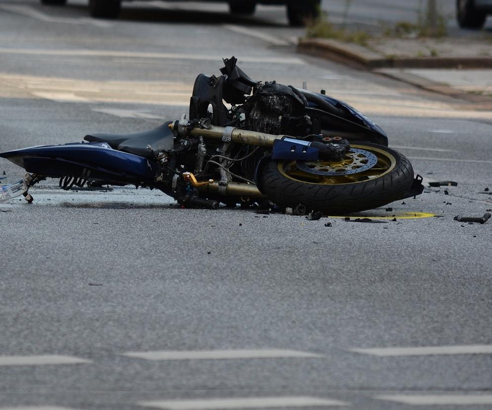 Koszmarny wypadek motocyklisty