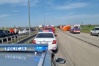 Poważny wypadek na A1! Wielu poszkodowanych, droga zablokowana