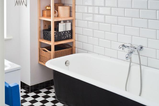 Ciekawa łazienka w stylu nowojorskiego art deco