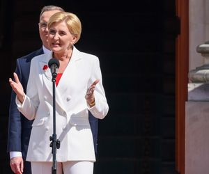 Agata Duda w bieli 