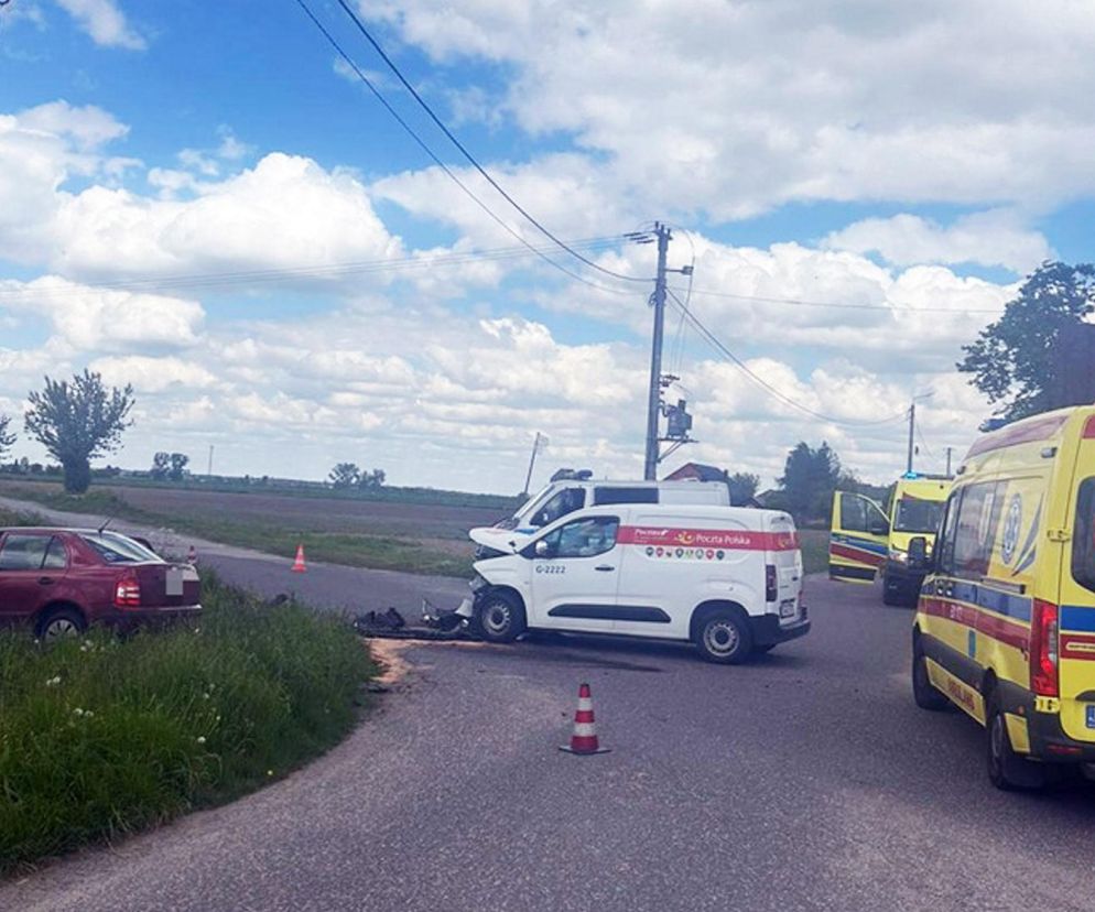 Poważny wypadek pod Kutnem! Cztery osoby, w tym 2-letnia dziewczynka, w szpitalu 