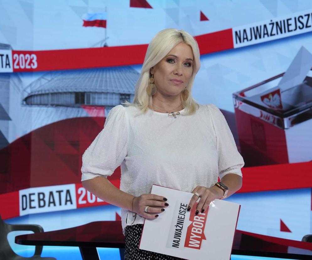 Kamila Biedrzycka. Debata, wybory, polityka, studio