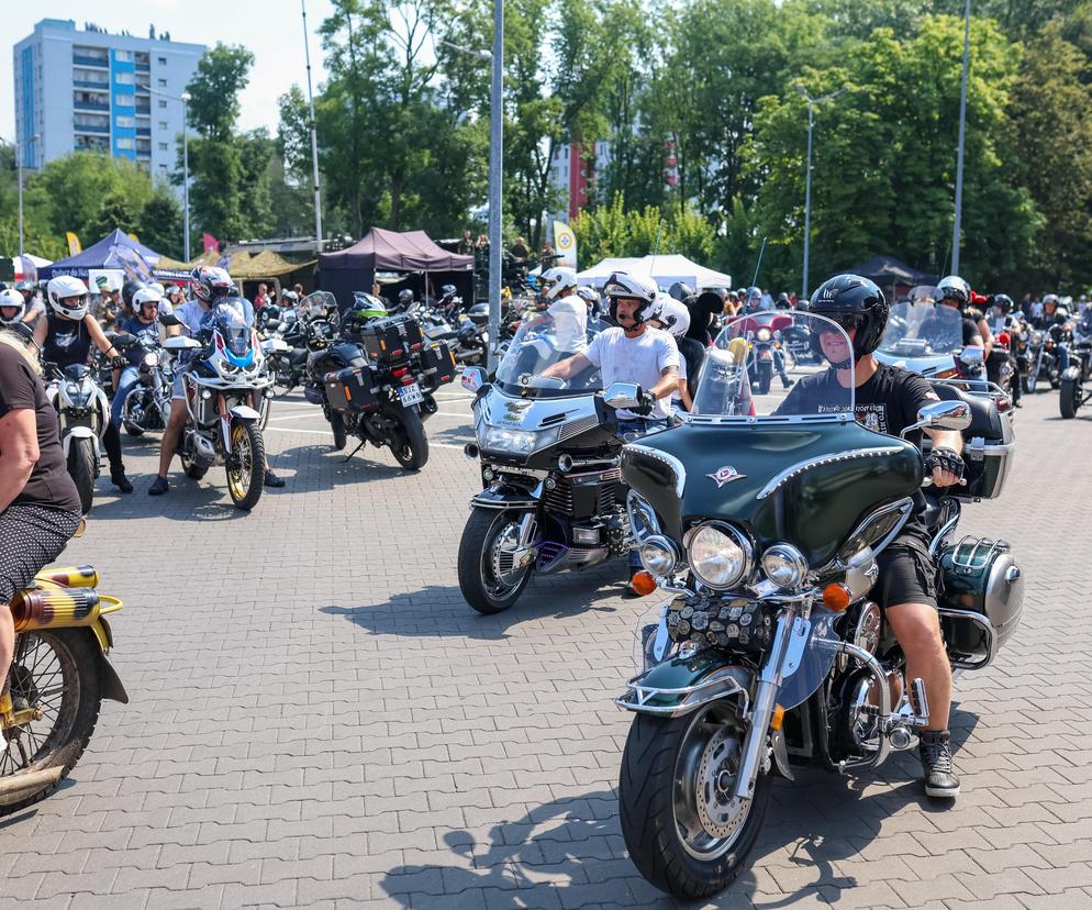 Parada motocyklistów w Dąbrowie Górniczej