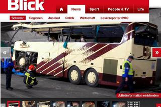Szwajcaria: Wypadek autokaru z dziećmi w tunelu na A9