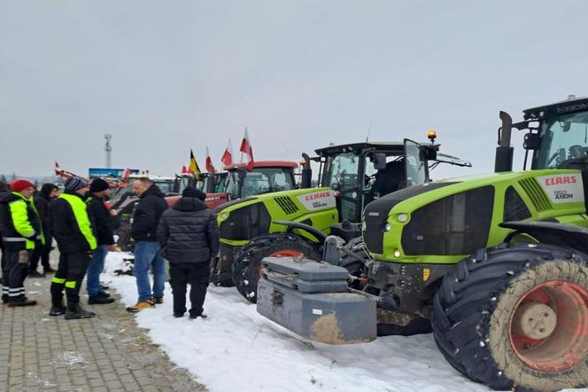 Rolnicy w Wejherowie. Protest na drodze krajowej nr 6