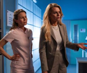 Na dobre i na złe odc. 959 finał sezonu. Agata Woźnicka (Emilia Komarnicka), Kinga Lipska (Magdalena Kumorek)