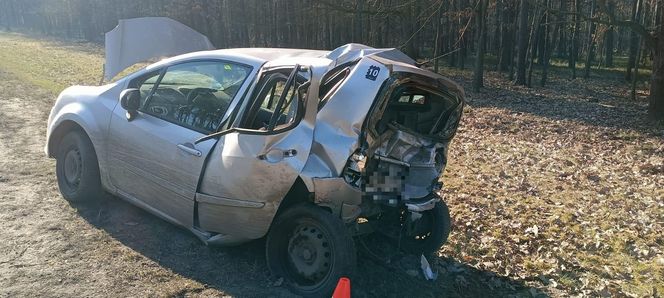 Jedna osoba została poszkodowana w porannym wypadku koło Leszna