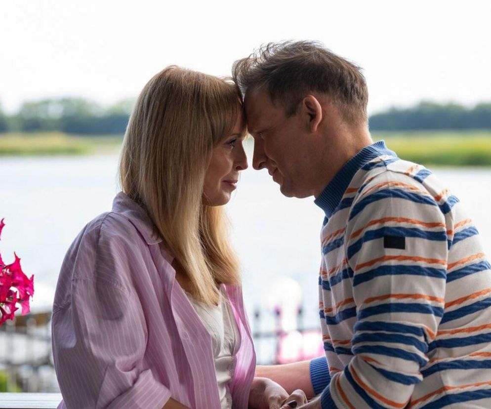 Barwy szczęścia odc. 3125. Łukasz (Michał Rolnicki), Agnieszka (Katarzyna Tlałka)