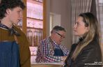 Na Wspólnej odc. 4010. Kasia (Julia Chatys), Leon Juszczyk (Borys Otawa)