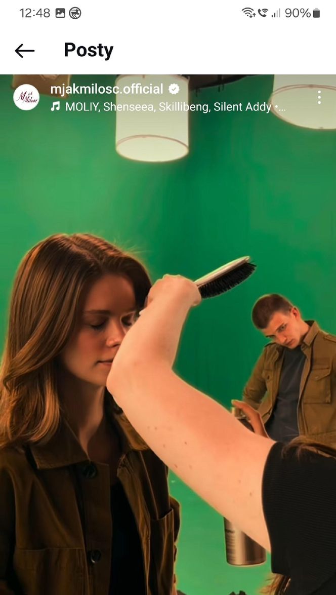 	M jak miłość nowy sezon i czołówka. Mateusz Mostowiak (Rafał Kowalski), nowa bohaterka (Matylda Giegżno) na planie