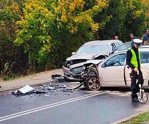 Wypadek w Podzamczu. Zderzyły się trzy auta