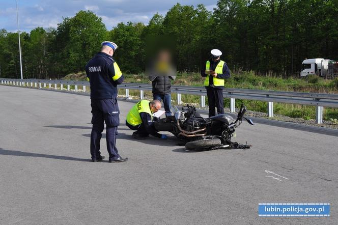 Tragiczny wypadek motocyklisty pod Lubinem