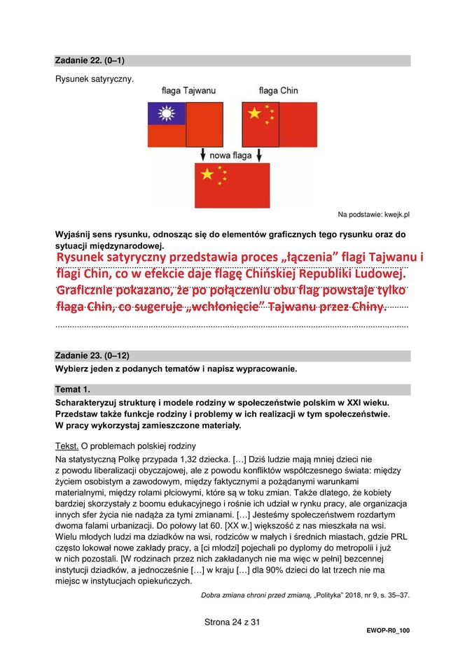Matura 2025 WOS rozszerzony: odpowiedzi do wszystkich zadań z arkusza CKE - Formuła 2015 [13.05.2025]