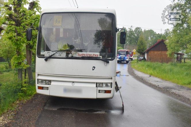 Pijany kierowca wjechał w szkolny autobus. Blisko tragedii w Śląskiem