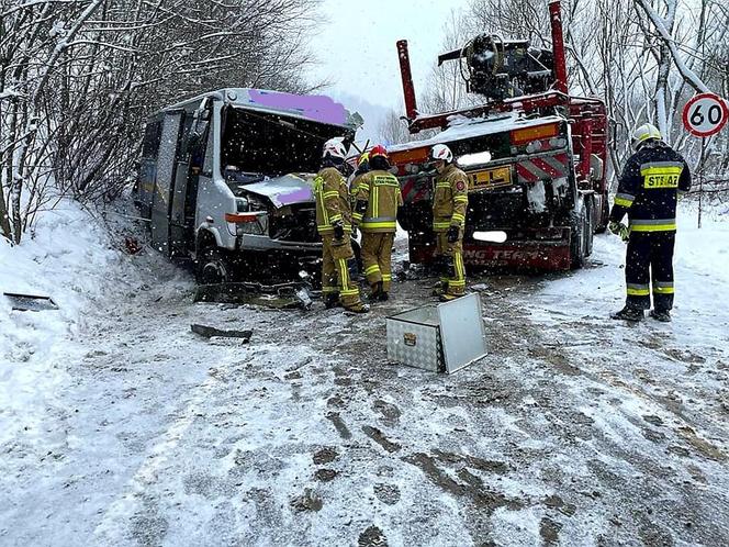 Groźny wypadek pod Limanową