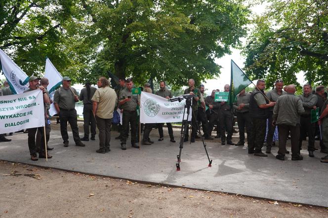 Protest leśników Szczecin 2024 