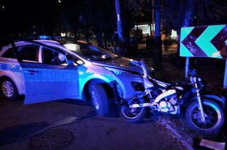 Motocyklista po piwie i marihuanie uciekał policji. Mundurowi musieli zatrzymać go siłą