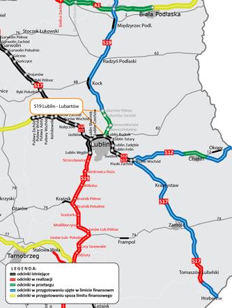 Planowana trasa Lublin-Lubartów