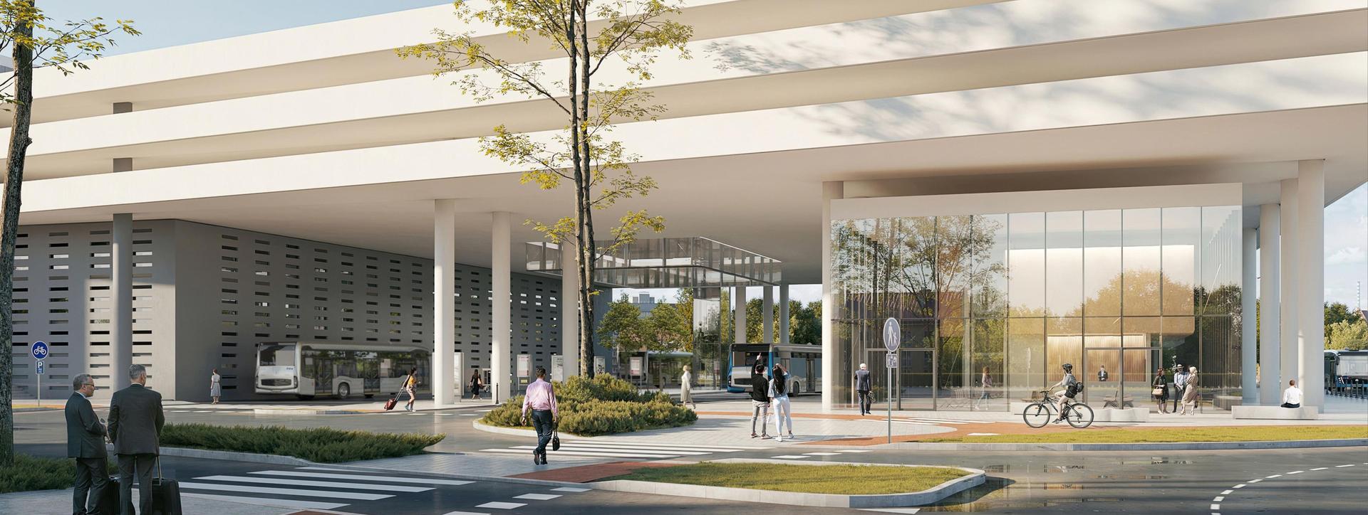 Centrum przesiadkowe w Rybniku według AJJM