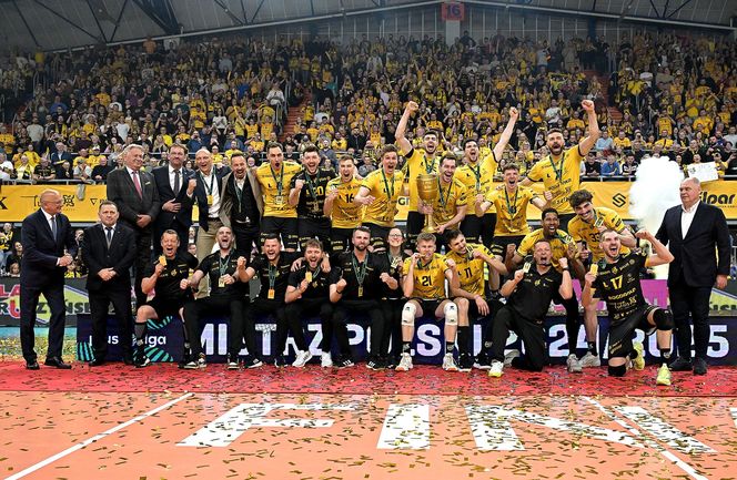 Siatkówka, siatkarze, podium, Bogdanka Lublin