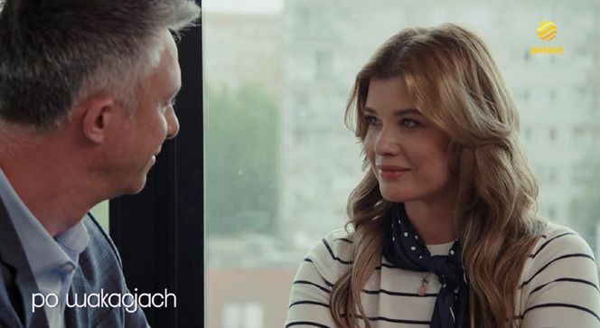 Pierwsza miłość po wakacjach nowy sezon. Artur Kulczycki (Łukasz Płoszajski), Berenika (Maria Konarowska)