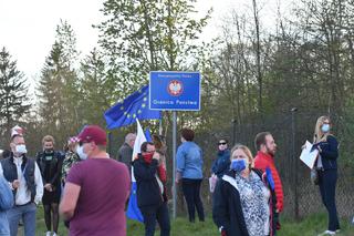 Protest na granicy polsko-niemieckiej w Rosówku