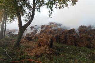 Pożar słomy w Dąbrowicy