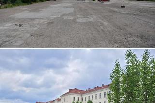 Park imienia Wisławy Szymborskiej przy ulicy Karmelickiej w Krakowie