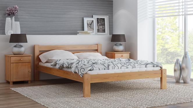 Minimalistyczne łóżka z drewna (Meble Magnat)
