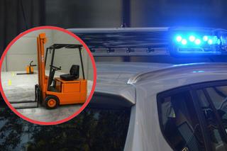 Przeniósł samochód wózkiem widłowym. Powód był kuriozalny