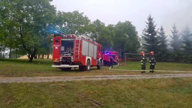 Wielki pożar w Małopolsce. Spłonęło bydło i pies