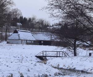 Cicho i wszędzie biało. Tak prezentuje się skansen w Lublinie w zimowej odsłonie! [GALERIA]