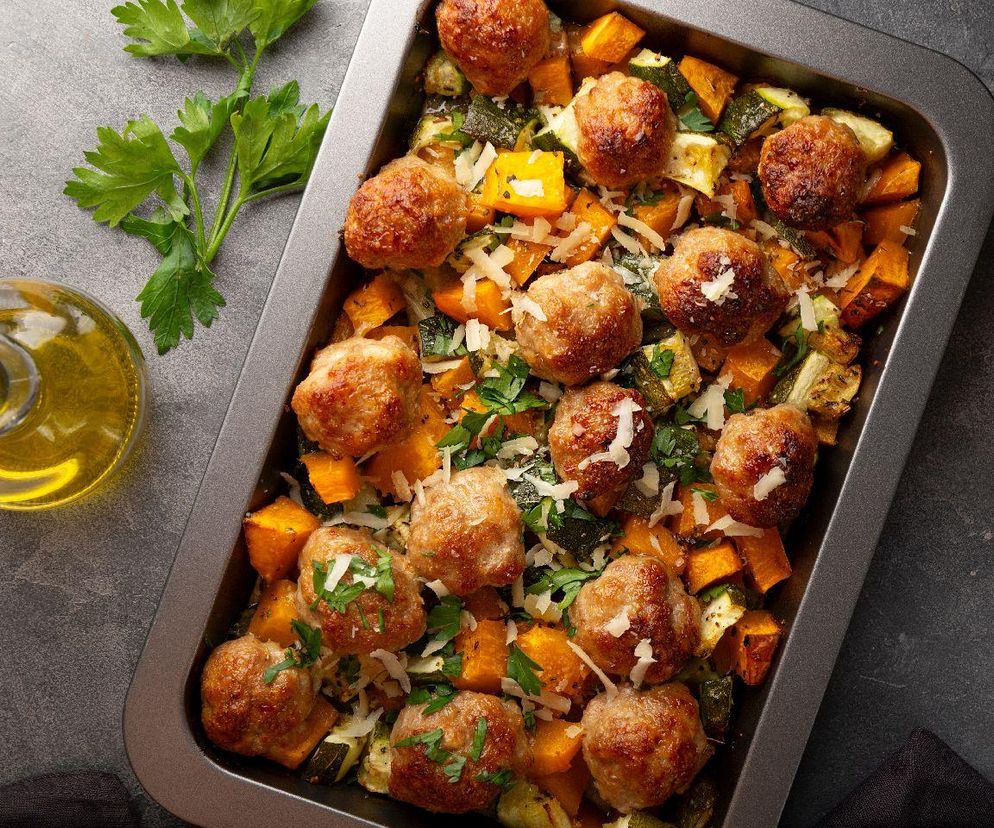 klopsiki z pieczoną dynią