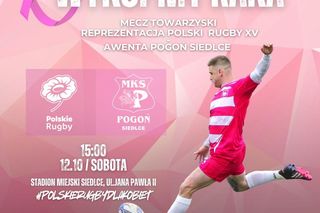 Siedleccy rugbiści zagrają mecz z Reprezentacją Polski by „wykopać raka”