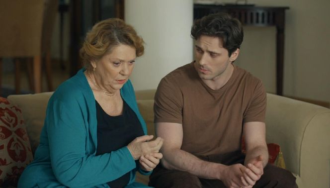 Barwy szczęścia, odcinek 3201. Józefina (Elżbieta Jarosik), Cezary (Marcel Opaliński)