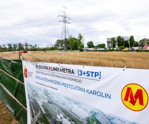 Budowa 2. linii metra M2 – stacje Lazurowa, Chrzanów, Karolin, STP Karolin
