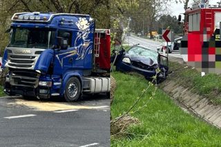 Nie żyje kierowca osobówki, pasażerka w szpitalu. Tragiczny wypadek koło Kraśnika