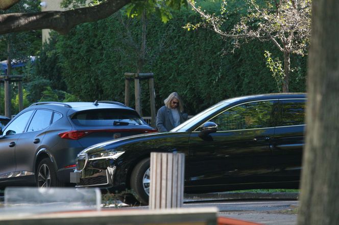 Małgorzata Tusk w wypożyczonym BMW.