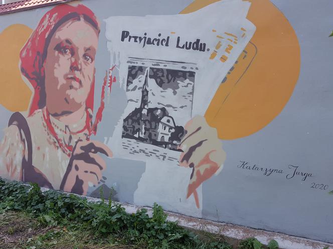 Leszno ma kolejny mural. Powstał na murze naprzeciwko I LO