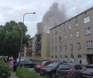 Pożar na Waryńskiego w Łodzi