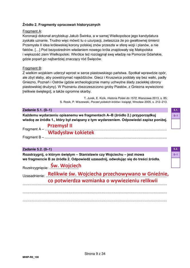 Matura 2025 historia rozszerzona - odpowiedzi do wszystkich zadań z arkusza CKE 19.05.2025 - Formuła 2023