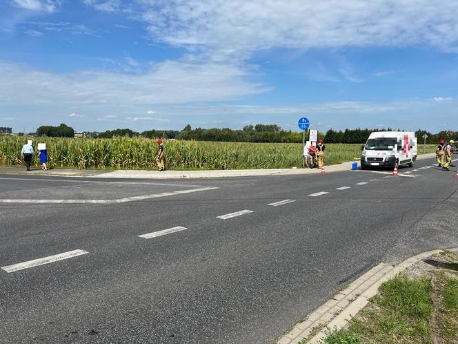 Wypadek z udziałem trzech samochodów we Włoszakowicach